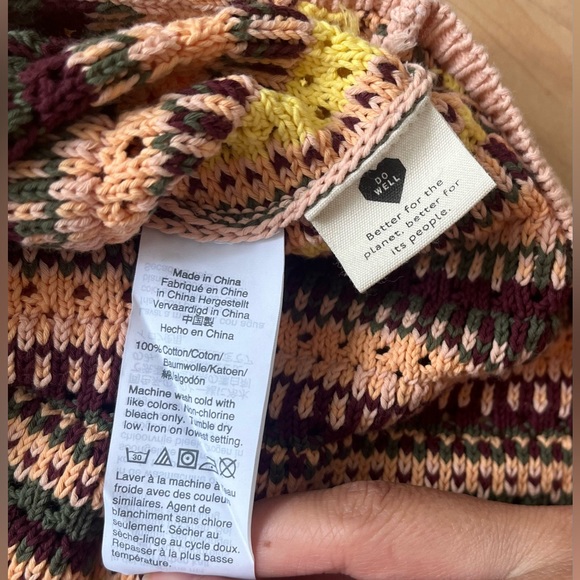 Madewell Crochet Janson Sweater Tank in Rainbow Stripe (XS) - Picture 4 of 6